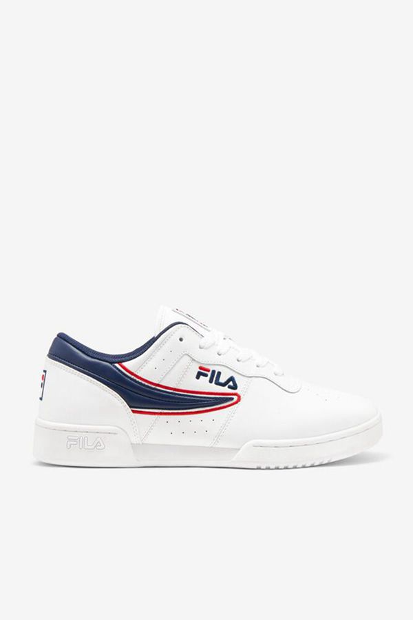 Zapatillas Fila Hombre Blancas / Azul Marino / Rojas - Original Offset - España 261048XFC